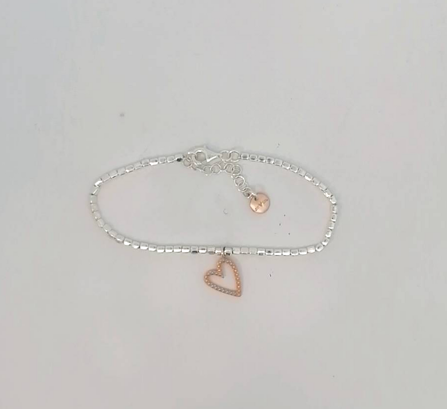 Bracciale Together cuore puntinato